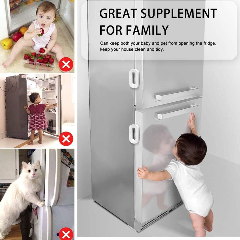 Child Safety Refrigerator Lock | Self-Adhesive Fridge & Freezer Door Lock