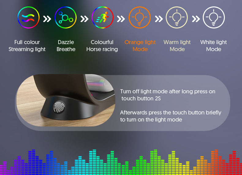 4-in-1 Magnetic Wireless Charger with RGB Light