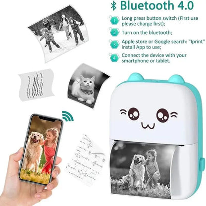Mini Bluetooth Thermal Printer – Portable Wireless Printer